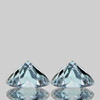 6.00 mm 2 pcs Heart AAA Fire Natural Sky Blue Aquamarine {Flawless-VVS}