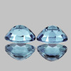 5.5x4.5 mm 2 pcs Oval AAA Fire AAA Santa Maria Blue Aquamarine Natural {Flawless-VVS1}--AAA Grade