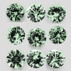 7.00 mm 5 pcs Round Diamond Cut Natural Jet Black Onyx