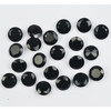 3.50 mm 20 pcs Round Diamond Cut Natural Jet Black Onyx