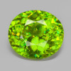 9x8 mm { 2.50 cts } Oval Brilliant Cut Multi Color Flash Fire Intense AAA Green Sphene Natural  {AAA Grade}