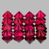 1.80 mm 30 pcs Round Diamond Cut Natural Red Ruby ( Longido Tanzania)