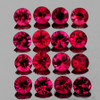 1.80 mm 30 pcs Round Diamond Cut Natural Red Ruby ( Longido Tanzania)