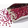 1.10 mm 100 pcs Round Diamond Cut Natural Intense Red Ruby ( Longido Tanzania)