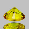 4.30 mm 1 pcs Round Machine Cut AAA Canary Yellow Sapphire Natural  {Flawless-VVS1}--AAA Grade