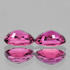 5.5x4.5 mm 2pcs Oval AAA Fire Intense Pink Sapphire Natural {Flawless-VVS}