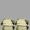 9x7 mm 2pcs Octagon Emerald Cut AAA Fire Natural Yellow Beryl 'Heliodor' {Flawless-VVS}