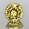 8.00 mm { 1.88 cts} Round Brilliant Cut Best AAA Fire Intense Yellow Beryl 'Heliodor' Natural {Flawless-VVS}