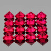 2.00 mm 25 pcs Round Brilliant Cut AAA Fire Premium Red Mogok Ruby Natural {Flawless-VVS}--AAA  Grade