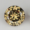 4.40 mm {0.32 cts} Round Brilliant Cut AAA Fire Natural Vivid Golden Champagne Diamond--AAA Grade