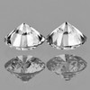 2.50 mm 2 pcs { 0.15 cts} Round Color F-G Natural White Diamond --AAA Grade