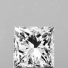 3.20 mm {0.19 cts} Square Princess Cut Color D-F White Diamond Natural {VVS}--AAA Grade