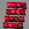 1.50 mm 30 pcs Square AAA Fire Intense Red Mozambique Ruby Natural {VVS-VS}