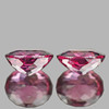 7.5x6 mm 2 pcs { 2.80 cts} Oval Brilliant Cut Best AAA Fire Natural Raspberry Pink Rhodolite Garnet {Flawless-VVS}