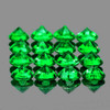 2.50 mm 16 pcs Round Brilliant Cut AAA Fire Emerald Green Tsavorite Garnet Natural {Flawless-VVS}