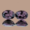 4.7x3.7 mm 2pcs { 0.68 cts} Oval Natural Color Change Bekily Garnet { Blue Green to Purple  }  (Flawless-VVS)