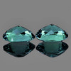 5x4 mm 2pcs { 0.84 cts} Oval Natural Color Change Bekily Garnet { Blue Green to Pink Red }  (Flawless-VVS)