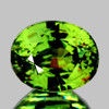 1.42 cts Oval 7x5.5 mm AAA Rainbow Sparkle Natural Green Demantoid {Flawless-VVS}--AAA Grade--FREE CERTIFICATE