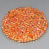 1.00-1.30 mm 100 pcs Round Machine Brilliant Cut Extreme Brilliancy Mandarin Orange Sapphire Natural {Flawless-VVS1}--AAA Grade