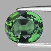 7.5x6.5 mm {1.72 cts} Oval AAA Fire Natural Forest Green Sapphire {VVS}