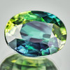 8x6 mm { 1.64 cts} Oval AAA Fire Tri Color Yellow Blue Green Australia Sapphire Natural {Flawless-VVS}--AAA Grade