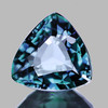 6.00 mm {0.80 cts} Trillion AAA Fire Teal Green Blue Sapphire Natural {Flawless-VVS}--AAA Grade