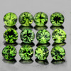 2.50 mm 12 pcs {1.00 cts} Round Brilliant Cut AAA Fire Intense Yellow Green Sapphire Austrlia Natural {Flawless-VVS}