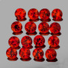 1.50 mm 50 pcs Round Brilliant Cut AAA Fire Intense Orange Mahenge Spinel Natural {Flawless-VVS}--AAA Grade