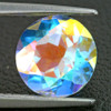 7.00 mm 1 pcs Round AAA Fire AAA Rainbow Moonglow Topaz Natural {Flawless-VVS1}