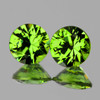 3.20 mm 2 pcs Round Brilliant Cut Extreme Brilliancy Natural AAA Green Demantoid Garnet {Flawless-VVS}--AAA Grade