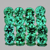 2.20 mm 25 pcs Round Brilliant Cut AAA Fire Intense AAA Blue Green Emerald Natural { VVS-VS } --AAA Grade