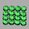 1.60 mm 45 pcs Round Diamond Cut AAA Fire Natural Emerald Green Tsavorite Garnet {Flawless-VVS}