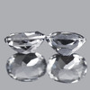 7.5x5.5 mm 2pcs { 2.07 cts} Oval Brilliant Cut AAA Fire Titanium Beryl Natural { Flawless-VVS}