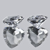 7.00 mm 2pcs { 1.85 cts} Trilliant Brilliant Cut AAA Fire Titanium Beryl Natural { Flawless-VVS}