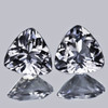 7.00 mm 2pcs { 1.85 cts} Trilliant Brilliant Cut AAA Fire Titanium Beryl Natural { Flawless-VVS}