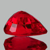 9x7 mm { 2.78 cts } Pear AAA Fire Intense Red Mozambique Ruby Natural { VVS}--AAA Grade