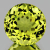 12.00 mm { 5.92 cts } Round Brilliant Cut AAA Fire Natural Green Gold Lemon Quartz {Flawless-VVS}