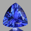 7.00 mm { 1.15 cts} Trilliant Brilliant Cut Extreme Brilliancy Intense Purple Blue Tanzanite Natural {Flawless-VVS}--AAA Grade