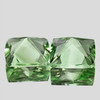 14.00 mm 2pc Cushion Best AAA Fire Intense Green Amethyst Natural {Flawless-VVS1}