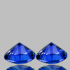 3.30 mm 2 pcs Round Brilliant Cut AAA Fire Natural AAA Royal Blue Sapphire {Flawless-VVS}--AAA Grade