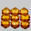 5.00 mm 9 pcs Round Machine Brilliant Cut Extreme Brilliancy Intense Golden Yellow Citrine Natural  {Flawless-VVS}--AAA Grade