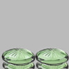 22x16 mm 2pcs { 38.30 cts } Oval Cabochon Fancy Cut Excellent Polish Natural Green Amethyst {Flawless-VVS1}