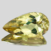 17x10 mm { 5.37 cts} Pear Brilliant Cut Extreme Brilliancy Natural Golden Yellow Beryl 'Heliodor' {Flawless-VVS1}