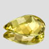 16x11 mm { 6.67 cts} Pear Brilliant Cut Extreme Brilliancy  AAA Golden Yellow Beryl 'Heliodor' Natural {Flawless-VVS1}--AAA Grade
