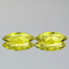13x6 mm 2pcs { 3.00 cts} Marquise Brilliant Cut Extreme Brilliancy Intense Canary Yellow Beryl 'Heliodor' Natural {Flawless-VVS1}--AAA Grade