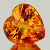 5.00 mm {0.64 cts } Heart AAA Fire Intense Golden Yellow Sapphire Natural {Flawless-VVS1}--AAA Grade