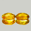 7x5 mm 2pcs { 1.49 cts} Oval AAA Fire Intense AAA Yellow Tourmaline Natural {Flawless-VVS1}