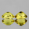 7x5 mm 2pcs { 1.33 cts } Oval Brilliant Cut AAA Fire Intense Canary Yellow Beryl 'Heliodor' Natural {Flawless-VVS1}--AAA Grade