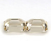 5.5x4 mm 2pcs { 1.00 cts} Octagon Emerald Cut AAA Fire Natural Peach Morganite [Flawless-VVS]