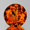 7.00 mm { 2.08 cts } Round Brilliant Cut AAA Fire Premium Mandarin Orange Spessartite Garnet Natural { AAA Grade }
